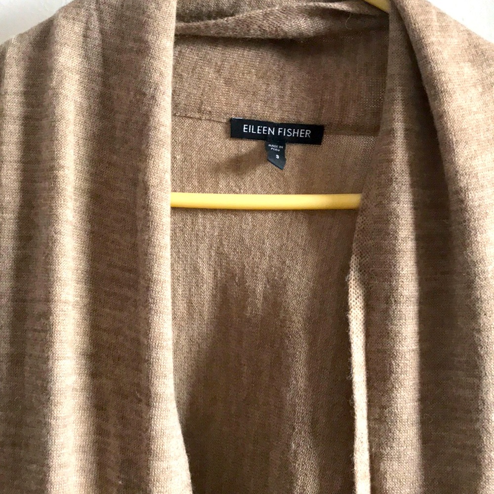 Medium size Eileen fisher open front cardigan